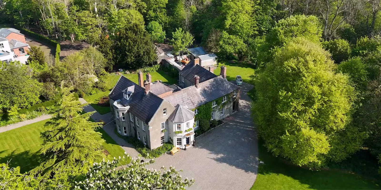 Bettystown House surrounded by mature trees and private estate grounds
